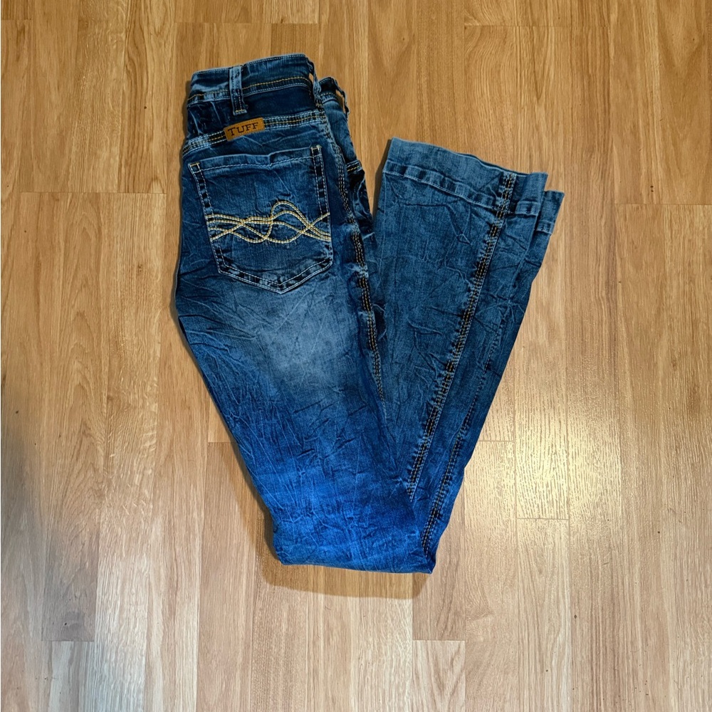 Cowgirl Tuff Dark Blue Boot Cut Jeans